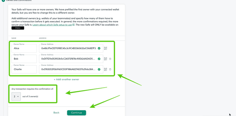Add Addresses as Permissions Add Addresses as Permissions