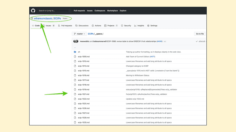 GitHub ECIP存储库. GitHub ECIP存储库.