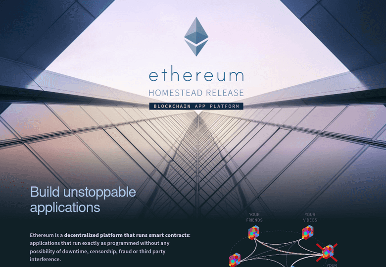 Ethereum.org Build Unstoppable Applications