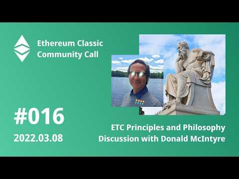 ETCCC016: Principles and Philosophy with Donald McIntyre