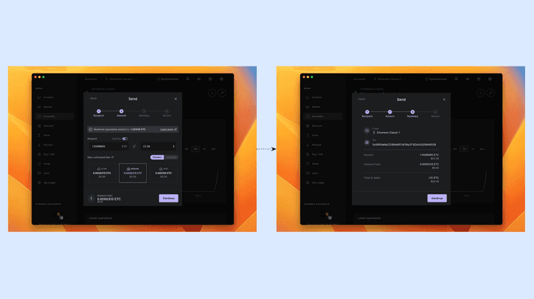 Transaction details. Transaction details.