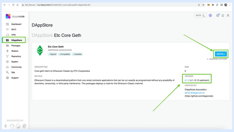 安装(INSTALL) Core Geth主网 安装(INSTALL) Core Geth主网