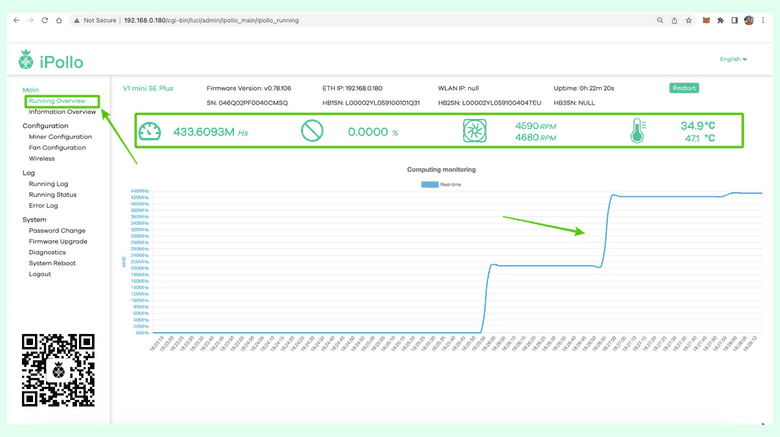 Check mining stats. Check mining stats.